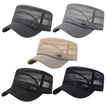 Yeni Örgü beyzbol şapkası Yaz Unisex Erkekler balıkçılık beyzbol şapkası s Kadın Nefes Örgü Snapback Şapka Rahat spor Şapka kamyon şoförü şapkası