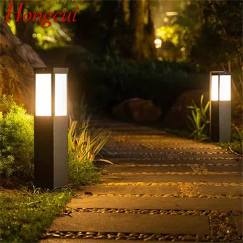 Hongcui Siyah Açık çim lambası Modern led ışık Su Geçirmez IP65 Ev Villa Yolu Bahçe