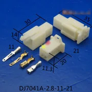 DJ7041A'NIN sohbeti-2.8-11-21 DJ7041 2.8 11 21 4p depolama pil elektrik konnektörü ve Pin kablo soket kablo demeti konnektörleri 2.8 araba girişi