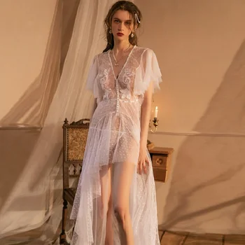 2022 Yeni Moda Kadın Seksi Cosplay Dantel Transparan Gelinlik Yetişkin Kadın iç Çamaşırı Play Romantik Gelin Giydir
