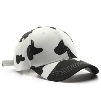Beyzbol şapkası Snapback Streetwear HipHop Spor Kapaklar Pamuk İnek Şerit Baskı Rahat Güneşlik şoför şapkası Retro Kemik Dropshipping