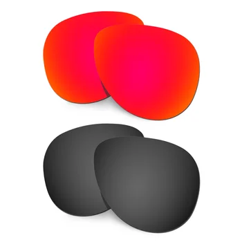 HKUCO Polarize Yedek Lensler Elmont L Güneş Gözlüğü Kırmızı / Siyah 2 Çift