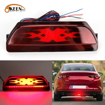 OKEEN LED Arka Tampon Kuyruk İşık Mazda3 Axela Sedan 2014 2015 2016 2017 2018 2019 Araba Fren Dur Sinyal Lambası Otomatik Aksesuar