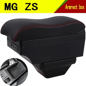 MG ZS kol dayama kutusu USB Şarj Çift katmanlı merkezi Mağaza içeriği bardak tutucu küllük aksesuarları