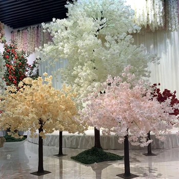 Küçük Sahte Kiraz Çiçekleri Ağacı 130 cm 150 cm 200 cm Yapay Ağaçlar Çiçek