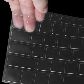 16FB Ultra İnce Klavye Cilt Kapağı, Saydam Laptop Klavye Cilt koruyucu Film için ASUS NX580 YX570UD, YX570ZD Vivobook