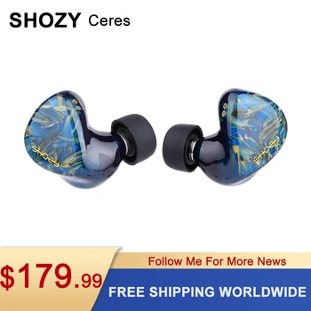 Shozy Ceres Hibrid Teknolojisi Kulak HİFİ Kablolu Müzik Kulaklık 2 Yönlü Frekans Bölümü oyun kulaklıkları Ayrılabilir Kablo