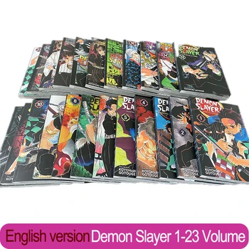 23 Kitap Anime iblis avcısı Kimetsu Hiçbir Vol 1-23 Yaiba Japonya Fantezi Bilim Gizem Gerilim İngilizce sürüm Manga Çizgi Roman