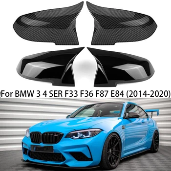 BMW için X1 M2 3 4 SER F33 F36 F87 E84 2014 2015 2016 2017-2020 Karbon Fiber Araba Dikiz Aynası Kapakları Trim Kapağı aksesuarları