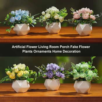 Artudatech yapay çiçek Oturma Odası Sundurma Sahte Çiçek Bitkiler Süsler Ev Dekorasyon