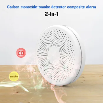 Karbon monoksit alarmı Otomatik Kendini kontrol WiFi CO Alarm Dedektörü Duman Ve CO Kombinasyonu Dedektörleri Güvenlik Cihazı