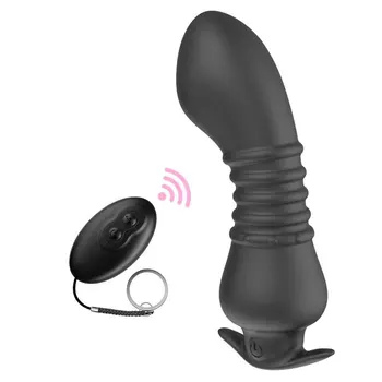 Anal Plug Yetişkin Seks Oyuncakları Titreşim Kuyruk Butt Plug Erkekler Ve Kadınlar Dış Ticaret Satış Uzaktan Kumanda Prostat Masaj