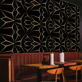 Minimalist Duvar Kağıtları Oturma Odası İçin Geometrik Poligon Bar Duvar Endüstriyel Dekor Arka Plan duvar kağıdı Yatak Odası Duvar Kağıdı