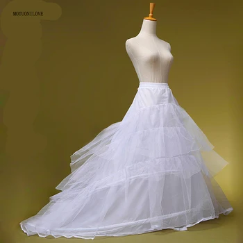 Düğün Petticoats Kabarık Etek Kayma Jüpon Gelin Elbise Elastik Bel 2 Çemberler Vintage Fişleri Bir Çizgi Tren düğün elbisesi