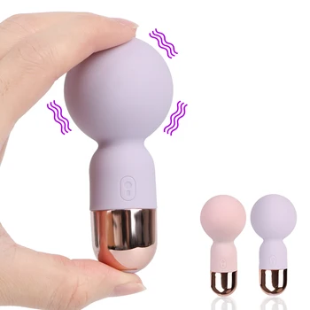 G-spot Klitoris Stimülatörü AV Masaj Vibratörler mastürbasyon için seks oyuncakları Kadın için Mini Silikon Değnek Vibratör Güçlü Motor