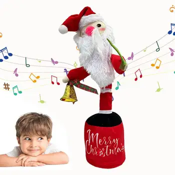 Noel Elektrikli Müzik Bebek Peluş Noel Noel Baba Oyuncak Noel Baba Dans Elektrikli Noel Baba Peluş Noel Dans Oyuncak Noel