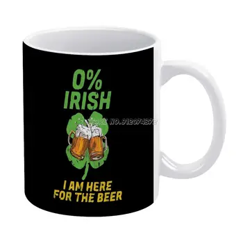 Irlandalı İçin Buradayım Bira Kahve Kupalar Desen Kahve Kupa 330 ml Süt Su Bardağı Yaratıcı Babalar Günü Hediyeleri Kutlama Celebrat