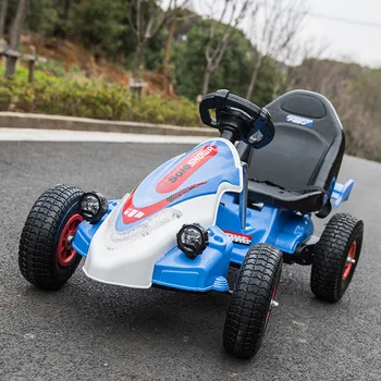 Çocuk Çift sürücü Dört tekerlekli Elektrikli Oyun Araba Çocuklar için Kart Açık Oyuncaklar Elektrikli Sürme Araçları Çocuklar için Binmek