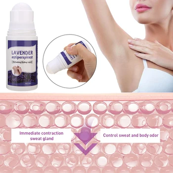 1 Takım Kadın Erkek Etkili Lavanta Antiperspirant Deodorant Ferahlatıcı Roll-On Özü Vücut Koltukaltı koku giderici Güzellik