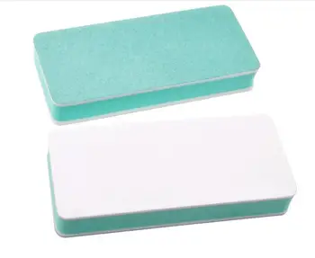 Ücretsiz kargo 30 Adet Yeşil Parlatıcı Zımpara Dosyaları Blok Pedikür Manikür Bakımı Nail Art Tampon, ücretsiz kargo