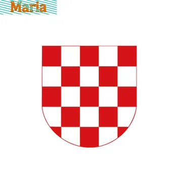 Kişilik Hırvatistan Arması Bayrağı Araba Sticker Laptop Çıkartması Su Geçirmez KK Vinil PVC JDM JEEP Van Bisiklet Offroad RV A4 Q3 Polo