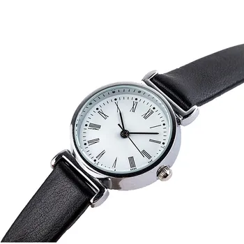 2018 Klasik kadın Kuvars WristwatchesLadies Elbise Saatler Siyah Saat Romen rakamları Reloj Mujer Relogio Feminino Hediyeler