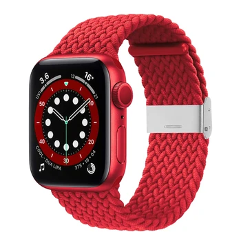 ıçin Apple Watch iwatch bileklik 38mm 40mm 42mm 44mm Örgülü Solo Döngü Gerilebilir Elastik Spor Bileklik iWatch için 6 / SE/5/4/3/2/1
