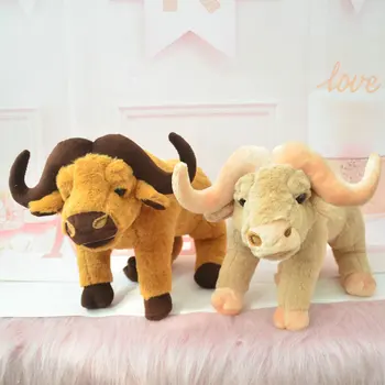 Bebek Simülasyon peluş oyuncaklar Dolması Yumuşak Hayvan Sevimli Sığır Bebekler Çocuklar Kızlar için Ev Dekor Yatıştırmak doğum günü hediyesi