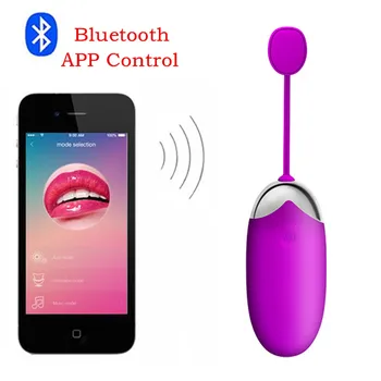 Bluetooth APP Uzaktan Kumanda Titreşimli Yumurta Güçlü Vibratörler bayanlara Seks Oyuncakları G-Spot Klitoris Stimülatörü Masaj Seks Ürünleri