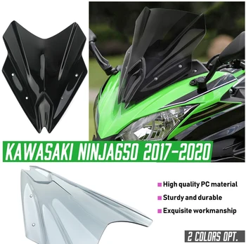 Motosiklet Aksesuarları Ninja 650 Ön Cam Kawasaki ER6F EX650 2017 2018 2019 2020 ER - 6F rüzgar deflektörü Siyah