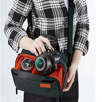 Yeni SLR kamera çantası erkek Omuz Fotoğraf Çantası Çok fonksiyonlu USB Su Geçirmez yağmur kılıfı Aşınmaya dayanıklı Messenger omuzdan askili çanta