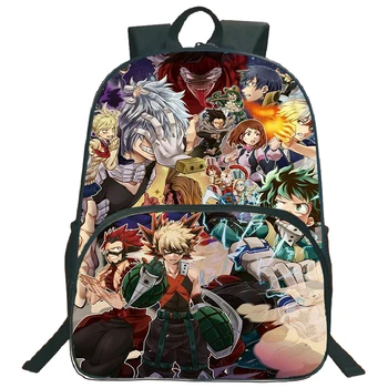 MHA Anime Hero Academia Benim 6 Sırt çantası Karikatür Manga Okul Çantaları Çocuk Sırt çantaları Bookbag Boku no Hero Academia Mochila Seyahat 