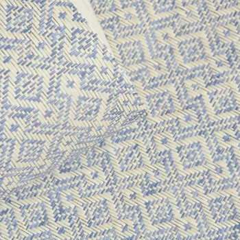 BENİM RÜZGAR 2020 Bohem tarzı Sütlü Mavi Antika Beyaz Duvar Kağıdı Çevre Dostu Kağıt örgü Duvar Kaplamaları Duvar dekorasyonu