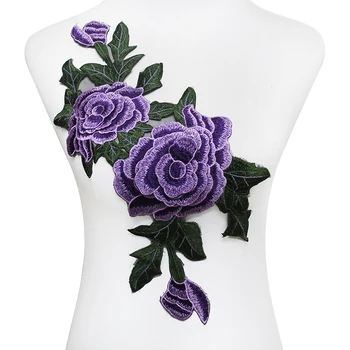 10 adet 3D Dantel Nakış Aplike Yamalar Çiçek Dantel Motif Scrapbooking Venedik giysi etiketi Dikiş Aksesuarları T1872