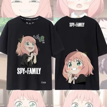 Anime Casus x Aile Anya Forger Cosplay Moda baskılı kısa kollu t-shirt Üst Unisex Genç Giysileri Üniforma Cadılar Bayramı Partisi