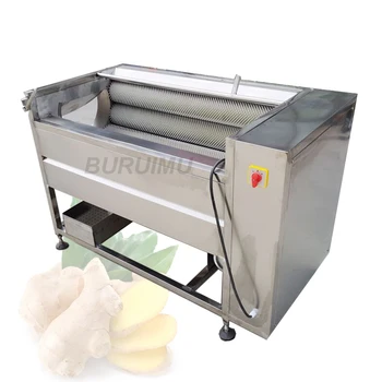 Paça Meyve Ve Sebze Yıkama Soyma Makinesi Kök Zencefil Üreticisi Patates Kabak Taro Deniz Ürünleri Temizleme Makinesi