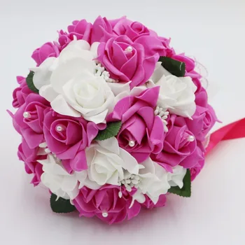 Yeni Romantik Tatlı Gelin Buketi Köpük Dantel Çiçekler Düğün Buket Nedime Düğün Sahne Aksesuarları Buque De Noiva