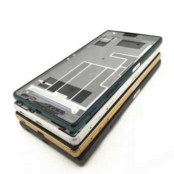 Orijinal Xperia Z5 Çift E6653 E6603 E6633 E6683 Sony Xperia Z5 LCD Plaka Orta Çerçeve Çerçeve Konut Kapak + Fiş Kapağı