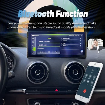 12.3 İnç AUDİ A3 2014 - 2020 Android 11 Araba Radyo Multimedya Video Oynatıcı Stereo GPS Kablosuz CarPlay 1920 * 720 Qled Ekran