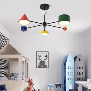 Enerji Tasarrufu-çocuk Odası Avize Modern LED Oturma Dekorasyon Kapalı Asılı Lambalar Parlaklık Kolye Armatürleri Restoran