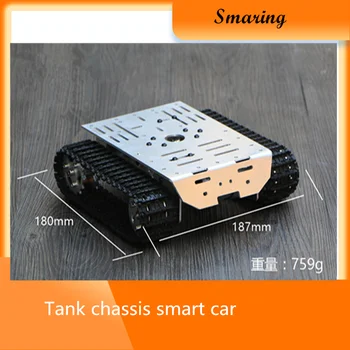 Tank şasi akıllı araba caterpillar şasi robot şasi metal motor kayışı kodlayıcı