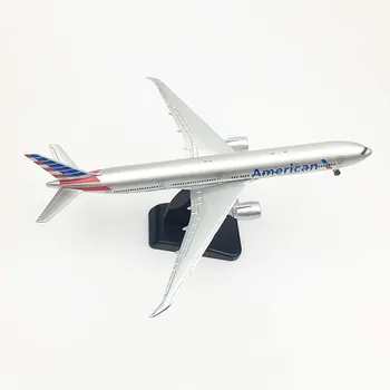 20cm Uçak Boeing 777 Amerikan Havayolları Alaşım Uçak B777 Tekerlek ile Model Oyuncaklar Çocuk Çocuk Hediye Koleksiyonu için