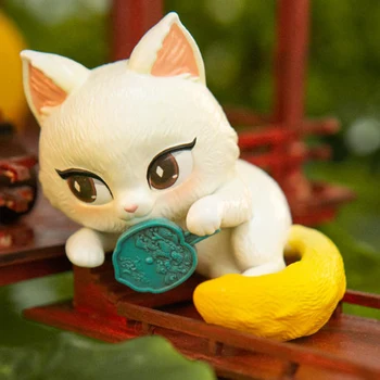 GuanFu Kediler Gizem Kutusu Tahmin Çantası Caja Ciega Kör Çanta Oyuncaklar Anime Figürleri Sevimli Kittys Modeli Kız doğum günü hediyesi Kör Kutu Oyuncaklar