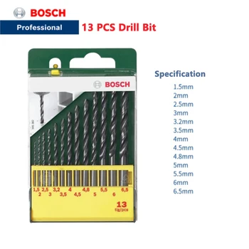 Bosch Matkap Ucu 13 Büküm matkap seti 1.5-6.5 mm Metal Matkaplar Elektrikli Matkap 13 Set Güç Araçları ve Matkap Makinesi