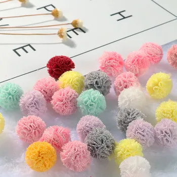 20 adet 15mm Mini Yumuşak Dantel Pom Poms Pompoms Topu El Yapımı Çocuk Oyuncakları Konfeksiyon Dekor Dıy Malzeme Küpe Dikiş El Sanatları Malzemeleri