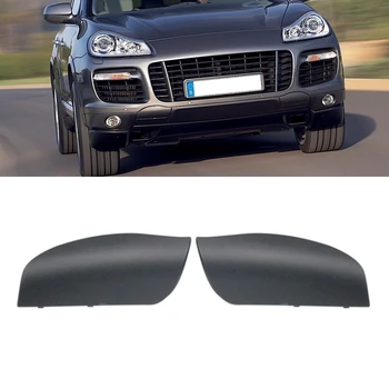 1 Çift Araba Ön Tampon Çeki Kancası Kapağı Çekme Deliği Kapağı Römork Trim Kapağı-Porsche Cayenne 2007 2008 2009 2010