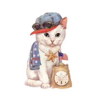 Demir Yamalar giyim için sevimli çalar saat küçük hayvan kedi giyim uygulamaları ısı transferi çıkartmalar DIY Üstleri rozetleri baskı