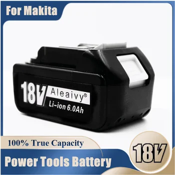 Aleaıvy Makita 18V 6000mAh Şarj Edilebilir Güç aracı BMS Dengeli lityum iyon batarya Yedek LXT BL1860B BL1860 BL1850