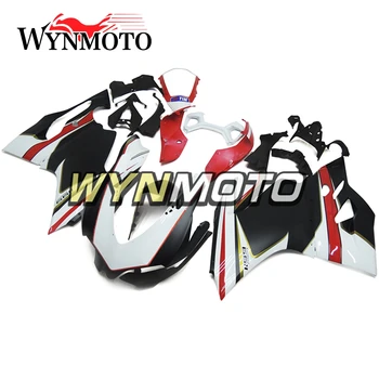 Komple Ducati 1199 899 Yıl 2012 2013 ABS Motosiklet Tam kaporta kiti Mat Siyah Kırmızı Kaporta Carenes