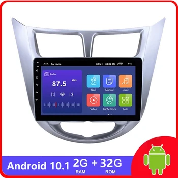 Hyundai Solaris için 1 2010 -2016 Android 11 Araba Radyo GPS 2din Otomatik Multimedya Video Oynatıcı Navigasyon GPS Çift 2 Din